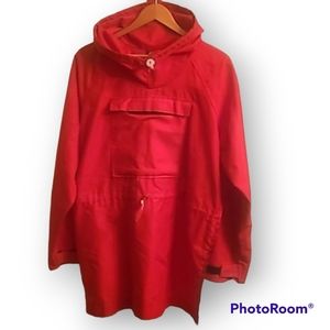 Kanuk Red Hooded Pullover Raincoat 🇨🇦